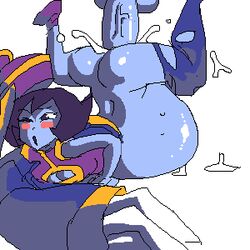 clothing cum cum_inside darkstalkers hsien_ko jiangshi lei-lei lei_lei pixel_art slutcholita tagme white_background