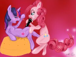 barsikrus friendship_is_magic my_little_pony pinkie_pie_(mlp) straight_hair twilight_sparkle_(mlp)