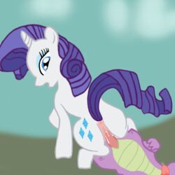 beutelwolf dragon equine female friendship_is_magic male my_little_pony rarity_(mlp) smooth_skin spike_(mlp) unicorn