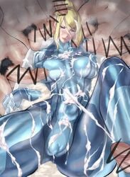 1girls 2boys 6+boys 6boys blonde_hair blue_eyes blush breasts bukkake censored clothing cum cum_bath cum_on_ass cum_on_body cum_on_breasts cum_on_clothes cum_on_floor cum_on_hair cum_on_lower_body cum_on_upper_body facial female gangbang human large_breasts large_penis male metroid mole multiple_boys multiple_penises nintendo penis pixiv_manga_sample pubic_hair rape samus_aran slave spread_legs straight testicles unseen_male_face uya_(yurukah) veins veiny_penis zero_suit zero_suit_samus