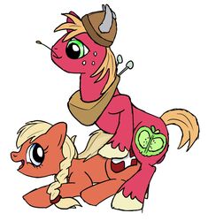 big_macintosh_(mlp) earth_pony equine female friendship_is_magic honeysmother horse male my_little_pony pony smooth_skin tagme