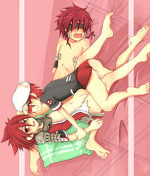 elsword elsword_(character) male selfcest tagme yaoi