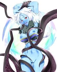 clothing large_breasts scyllei shinrabanshou tagme tentacle