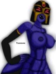 alien alien_girl big_breasts big_nipples black_lipstick blackarachnia looking_at_viewer mechanical purple_nipples purple_skin robot robot_girl tagme transformers transformers_animated tumiohax