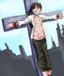 crucified crucifixion gore kekaishi nipples peril pussy shadman tagme tokine_yoshimura