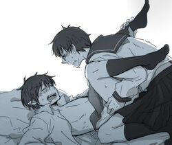 2boys ao_no_exorcist brother crossdressing gay incest male male_only okumura_rin okumura_yukio twincest twins yaoi