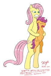 fluttershy_(mlp) friendship_is_magic futanari intersex my_little_pony scootaloo_(mlp) smooth_skin xyi