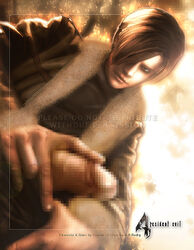 censored clothed leon_scott_kennedy male male_only penis_out resident_evil resident_evil_4 solo testament