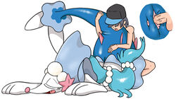 1boy 1girls 2016 anus ass back black_hair blue_fur blue_hair blush closed_eyes eyelashes female from_behind furry hat holding human interspecies male male_human/female_pokemon nintendo nude open_mouth penis pinniped pokemon pokemon_sm pokephilia primarina pussy pussy_juice sex short_hair size_difference spread_legs squatting stradivarius straight tail tongue trainer vaginal_penetration wet white_background white_fur wide_hips