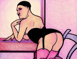 1boy adolf_hitler crossdressing decadentdeath femboy male male_only nazi real_person tagme trap