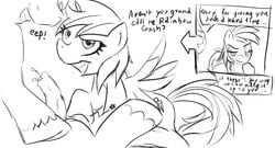 comic dumb_bell friendship_is_magic my_little_pony rainbow_dash_(mlp) smooth_skin