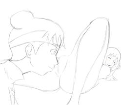 drawing female female_only human hyuuga_hinata masterman114 monochrome multiple_females naruto tagme tenten