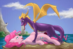 crossover fluffins friendship_is_magic my_little_pony pink_hair pinkie_pie_(mlp) smooth_skin spyro_the_dragon