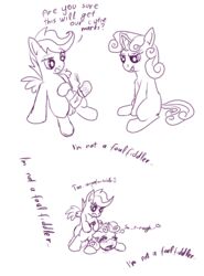 friendship_is_magic futanari intersex my_little_pony scootaloo_(mlp) smooth_skin sweetie_belle_(mlp) synad