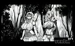 ai_assisted au big_breasts breasts elf female forest huge_breasts kazuhiro_(tiramisu) tagme video walking