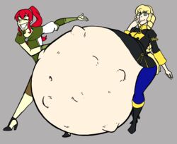 alternate_version_available anna_(fire_emblem) anna_(fire_emblem:_three_houses) fire_emblem fire_emblem:_three_houses gigantic_belly implied_vore ingrid_brandl_galatea newstuff4u nintendo smile stomach_bulge stomach_deformation vore