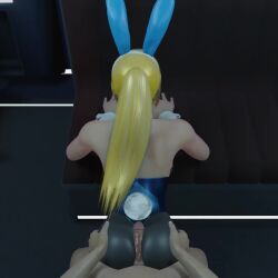 3d animated assjob bimbo blender bunny_ears bunny_girl bunny_tail bunnysuit buttjob cyrenaic13 female hot_dogging hotdogging male/female male_pov metroid mp4 nintendo no_sound pov samus_aran short_playtime video