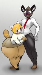 1boy 1girls 1male 4k 9:16 absurd_res aggressive_retsuko ailurid anthro bedroom_eyes big_breasts big_bulge blush breasts bulge bulge_down_leg clothing curvy_figure duo female genital_outline genitals haida hand_on_penis hi_res hyaenid hyper_bulge male mammal narrowed_eyes penis penis_outline psychoticwalrus red_panda redmoon83 retsuko's_mother sanrio seductive size_difference smooth_fur spotted_hyena straight thick_thighs voluptuous wide_hips