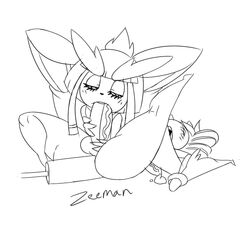 animated black_and_white gothitelle lopunny male_pokemon pokemon pokemon_(species) pokemon_bw pokemon_dppt zeeman