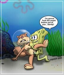 sandy cheeks from nickelodeon by havock