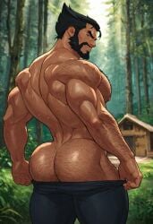 1boy abs ai_generated ass ass back balls bara bara_ass bare bear beard behind_view below_view big_ass chest_hair colored completely_nude dad_bod daddy dilf dutch_angle erection exposed g-string gay genitals hairy hairy_ass hairy_chest hairy_legs hairy_male hairy_penis handsome james_howlett juicy_bara male male_focus male_only marvel marvel_comics masculine_male massive_ass massive_penis mature mature_male mirror muscular muscular_ass muscular_male naked nipples offering older_male pants_down pants_pull pecs penis pubic_hair seductive sexy showing_ass showing_off showing_penis smirk smirking_at_viewer solo standing uncensored uncut uncut_penis veins wolverine_(x-men) x-men yaoi