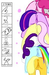 anonthemust applejack_(mlp) earth_pony equine female female_only fluttershy_(mlp) friendship_is_magic fur mane_six_(mlp) multiple_females my_little_pony pinkie_pie_(mlp) pony rainbow_dash_(mlp) rarity_(mlp) smooth_skin twilight_sparkle_(mlp)