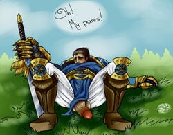 garen_crownguard league_of_legends male male_only silvethas solo tagme