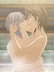 kannagi_noel kissing sora_no_woto sorami_kanata tagme yuri