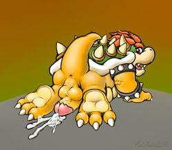 bowser cum green_shell horns ket-ralus koopa male_only mario_(series) nintendo shell spiky_shell tagme