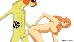 female hammond_(one_piece) male nami nami_(one_piece) newt_f@m nude one_piece post-timeskip sex