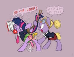 captured carnifex crying english_text equine female friendship_is_magic horn horse my_little_pony pony rape sex_toy smooth_skin spanking tear text twilight_sparkle_(mlp) unicorn wet yuri