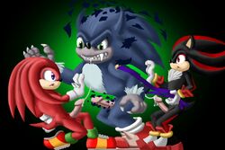 cobra_mcjingleballs knuckles_the_echidna male_only shadow_the_hedgehog sonic_(series) sonic_the_werehog werehog yaoi