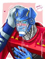 blush gay optimus_prime solo transformers transformers_animated ultra_magnus zephony