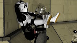 3d battlestar_galactica crossover cylon gay scout_trooper star_wars stormtrooper tormie yaoi