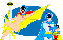 barbara_gordon batgirl batman batman_(series) batman_66 bruce_wayne dc dc_comics dick_grayson female human legacy1976 male robin_(dc) robin_(dick_grayson)