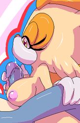 af-js anthro breasts color female fur furry hedgehog interspecies male nude paizuri penis rabbit saliva side_view sonic_(series) sonic_the_hedgehog straight tagme vanilla_the_rabbit