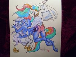 friendship_is_magic my_little_pony princess_celestia_(mlp) princess_luna_(mlp) smooth_skin vicky_wyman