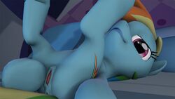 3d anus ass bed equine female friendship_is_magic fruitymilk horse looking_at_viewer mammal my_little_pony pony pussy rainbow_dash_(mlp) solo source_filmmaker spreading straight_hair