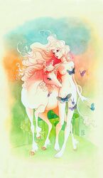 amalthea_(tlu) breasts horn lady_amalthea tagme tail the_last_unicorn unicorn