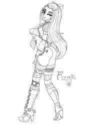 female frankie_stein high_heel_boots high_heels monster_high tagme