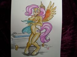 anthro anthrofied fluttershy_(mlp) friendship_is_magic my_little_pony smooth_skin tagme vicky_wyman