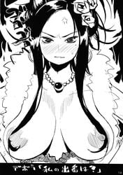 debora_briscoletti dragon_quest dragon_quest_v large_breasts mole mole_under_eye monochrome nora_higuma tagme translation_request