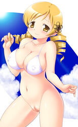 bikini bikini_top blonde_hair drill_hair mahou_shoujo_madoka_magica tagme tanuki_yousuke tomoe_mami