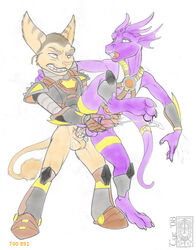 2boys colored gay lombax male male/male male_only ratchet_(ratchet_and_clank) ratchet_and_clank tagme tyelle_niko yaoi