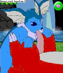 animated black_nose charmeleon claws color edit eeveelution fellatio feral interspecies male nude open_eyes oral oral_sex outdoors penis pokemon pokemon_(species) tagme unknown_gender vaporeon water waterfall