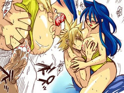 ass breasts cloud_strife color comic cowgirl_position female final_fantasy final_fantasy_vii french_kiss french_kissing human insertion male penis pollensalta sex straight tagme tongue_kiss tongue_kissing vulva