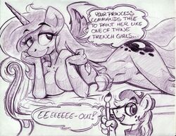 big_macintosh_(mlp) friendship_is_magic king-cheetah monochrome my_little_pony pipsqueak princess_luna_(mlp) smooth_skin