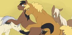 caboose cartoonlion evening_star friendship_is_magic gay john_bull male male_only multiple_males my_little_pony promontory straight_hair yaoi