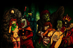 berserk-xxx bondage daphne_blake gag gagged imminent_rape interspecies mystery_inc nipples restrained scooby-doo topless velma_dinkley