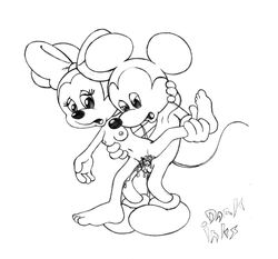 4_fingers 4_toes anthro barefoot black_and_white bow breasts cum cum_in_pussy cum_inside dark_inks disney eyelashes female footwear fur furry_breasts furry_ears gloves insertion leg_grab line_art male mammal mickey_mouse minnie_mouse monochrome mouse nipples open_eyes open_mouth penis pussy raised_legs raised_tail rodent round_ears sex shoes side_view standing tail vaginal_insertion vaginal_penetration white_background